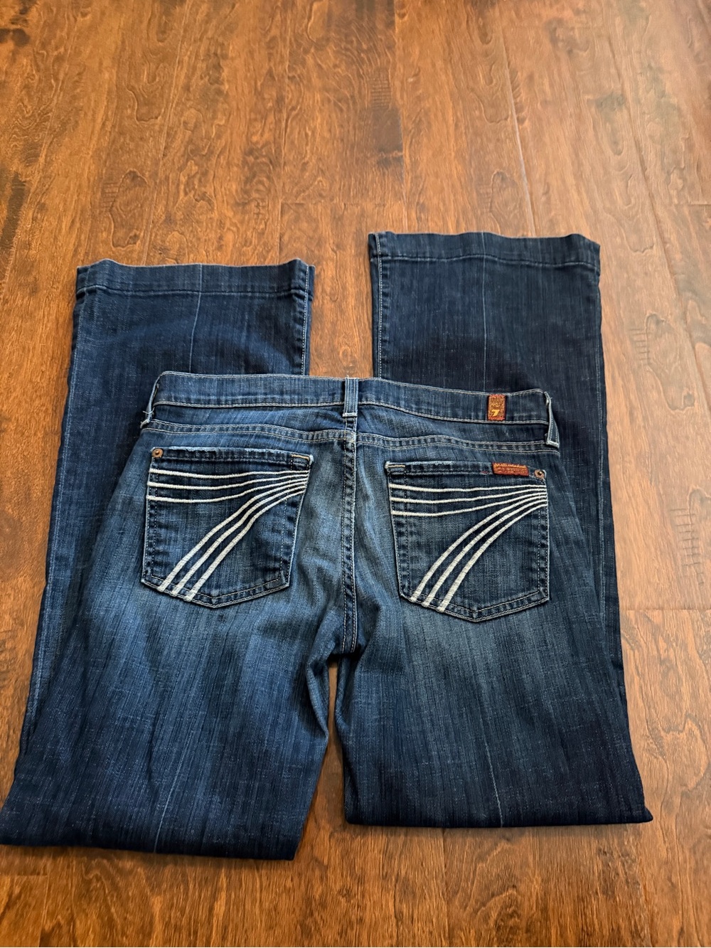 7 For All Mankind Dojo  Women's Dark Blue Bootcut Jeans Size 27